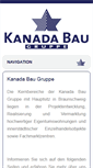 Mobile Screenshot of kanada-bau.de