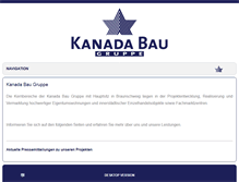 Tablet Screenshot of kanada-bau.de